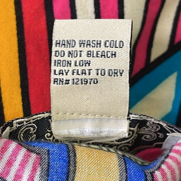 Flying Tomato Women's Aztec Print Cold Shoulder Tunic Top Mini Dress Sz M - Picture 12 of 12